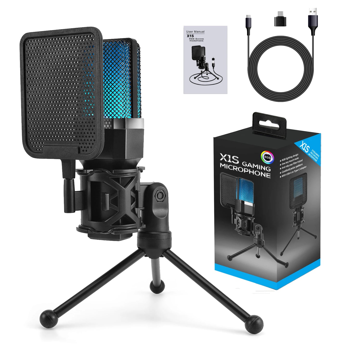 StreamFlow StudioMic Pro™ USB Microphone